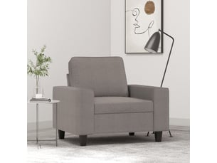 Fauteuil fixe  <strong></strong> Tissu taupe