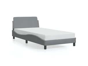 Lit simple 100x200 cm    coloris gris