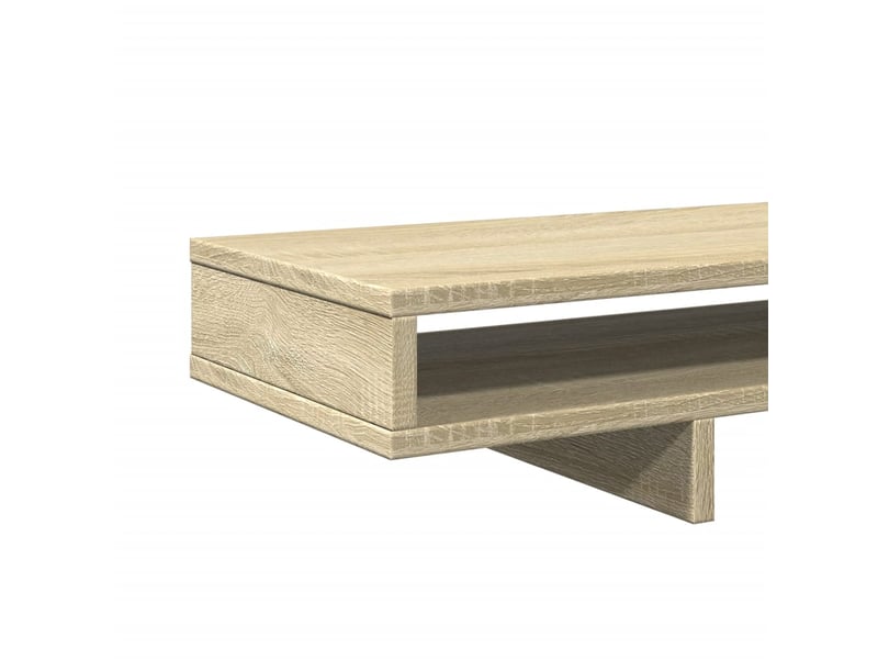  Support de moniteur table meuble bureau sonoma 100 x 27 x 15 cm bois d'ingénierie marron 02_0044978  - Conforama E