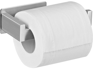 Porte papier toilette support,derouleur papier toilette, acier inoxydable adhésif, pour cuisine salle de bains, argent