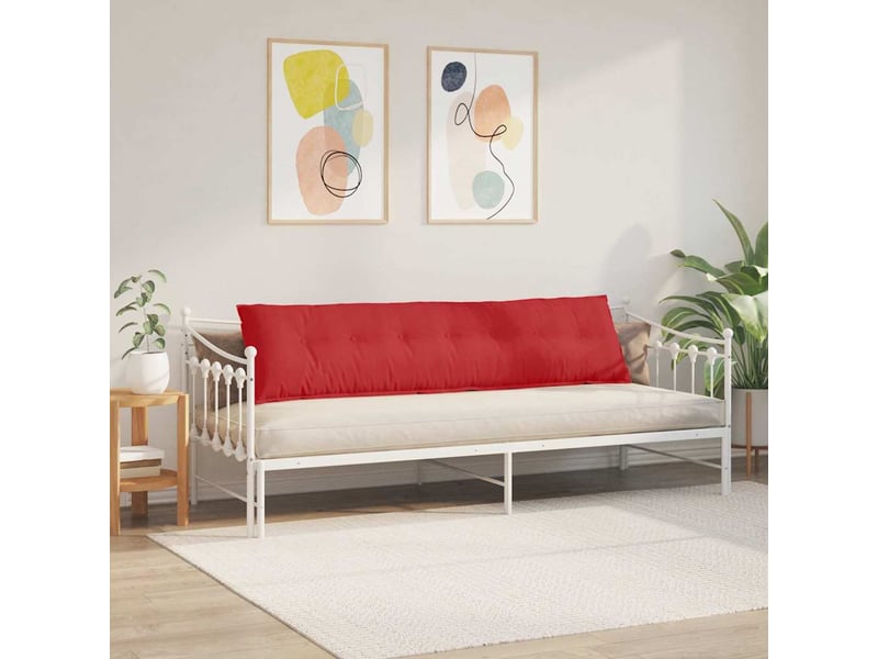 Coussin de dos, coussin de dossier rouge 200 x 19 x 50 cm tissu cf55000 - Conforama D