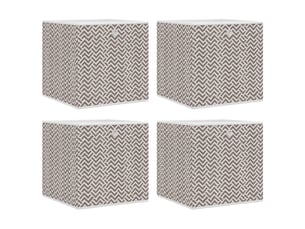 Boîtes de rangement pliables 4 pcs 32x32x32 cm tissu intissé shl51223