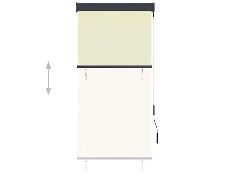  Store enrouleur, store roulant d'extérieur 80 x 250 cm crème cf47417  - Conforama C