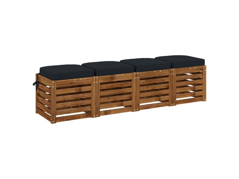  Lot de 4 coussins de siège, coussins d'assise soest 100 % polyester cf60761  - Conforama C