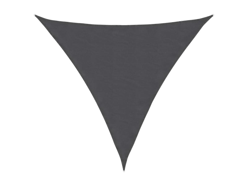  Voile de parasol - voile d'ombrage tissu oxford triangulaire 6x6x6 m anthracite  - Conforama A