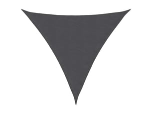 Voile de parasol - voile d'ombrage tissu oxford triangulaire 6x6x6 m anthracite