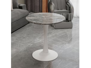Table basse rond(e) coloris bicolore OKWISH  - 70 cmx70 cm