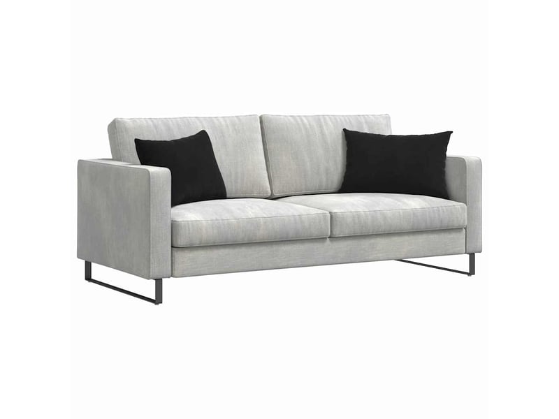 Lot de 2 coussins de canapé, coussins décoratifs noir 60 x 40 cm cf59139 - Conforama C