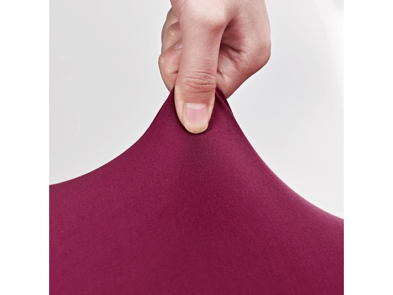  Lot de 2 housses extensibles bordeaux pour tabourets de bar, housses imprimées pour tabourets hauts, adaptées aux tabourets hauts des bars, restau XLH-ZLS-009485MF - Conforama C