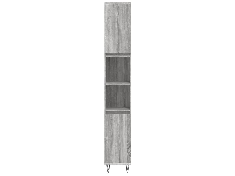 Ensemble de meubles de salle de bain 3 pcs sonoma gris cf63817 - Conforama D