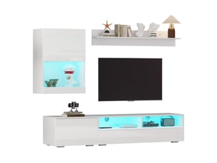 Meuble tv coloris blanc 175 cm OSUPNESSEE  
