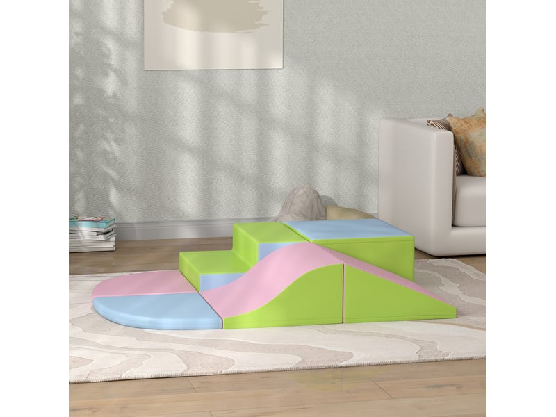  Module motricité bébé 6pcs parcours motricité bébé en mousse epe pour enfants d'âge préscolaire, multicolore  - Conforama B