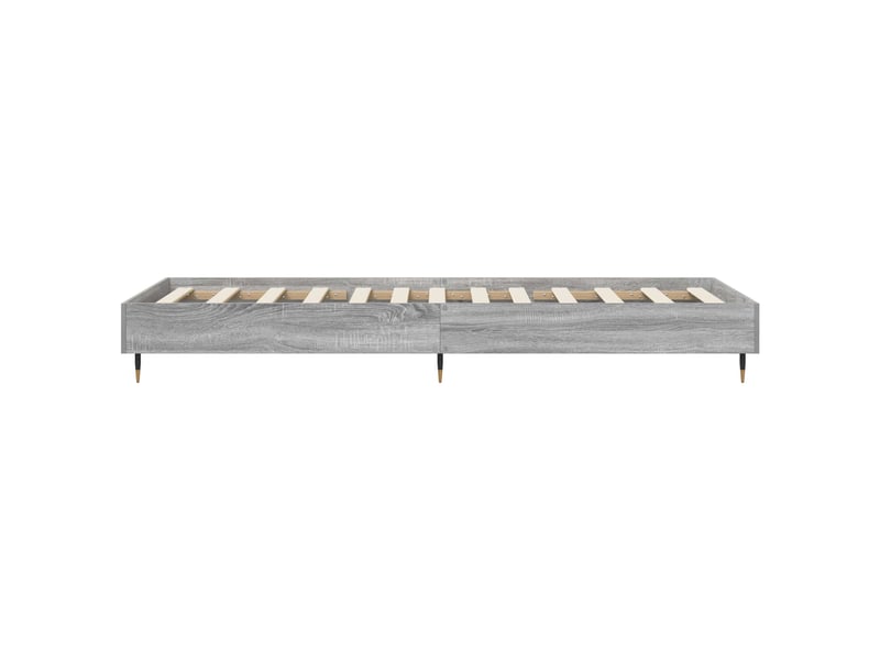  Lit simple- lit adulte -  cadre de lit sonoma gris 80 x 200 cm bois d'ingénierie  - Conforama D