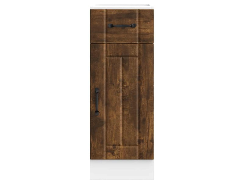  Meuble de rangement, armoire de cuisine lucca chêne fumé bois ingénierie shl9196  - Conforama E