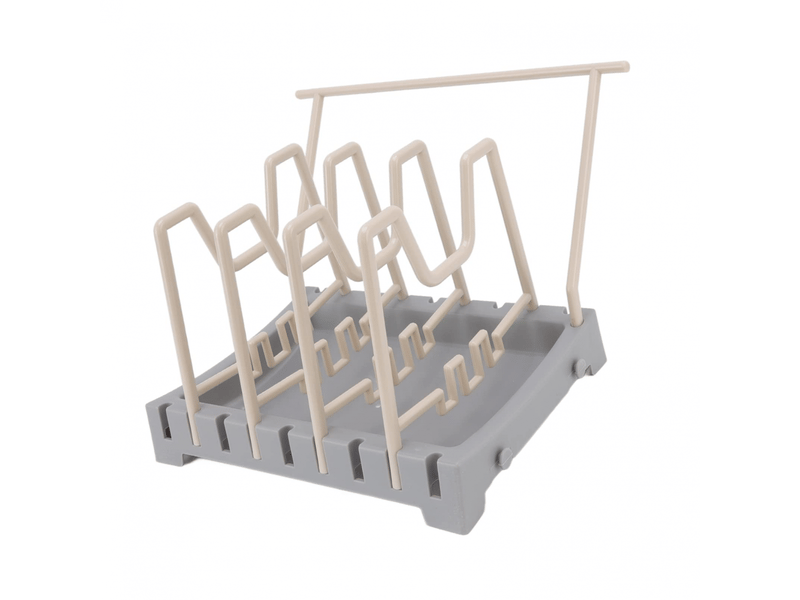 Support pour couvercle de casserole en polypropylène, gain de place, base stable et antidérapante, large application, organiseur de planche à découper - Conforama D