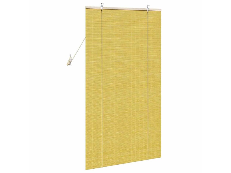 Store enrouleur, store à rouleau jaune 90 x 160 cm bambou cf45278 - Conforama E