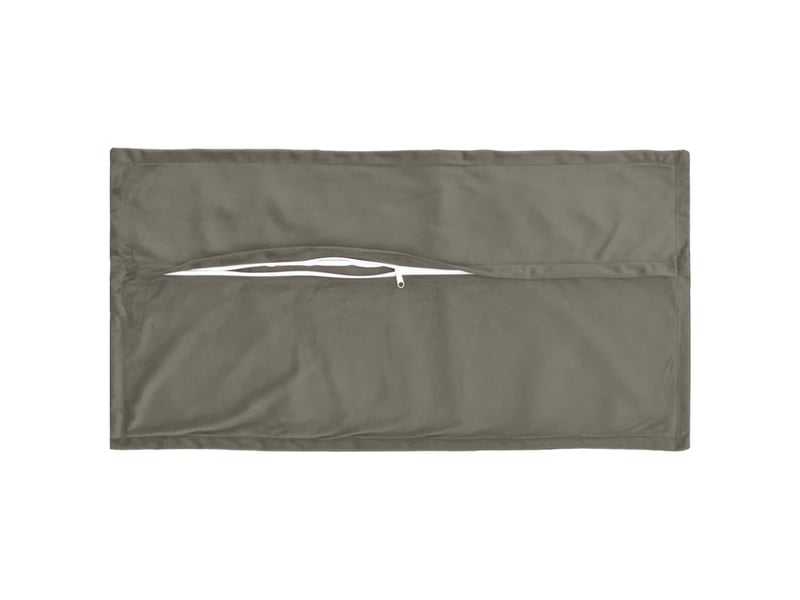  Lot de 6 coussins avec oreiller, coussins décoratifs houten gris clair fløjl cf51246  - Conforama D