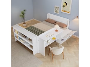 Lit simple 120x200 cm    coloris blanc