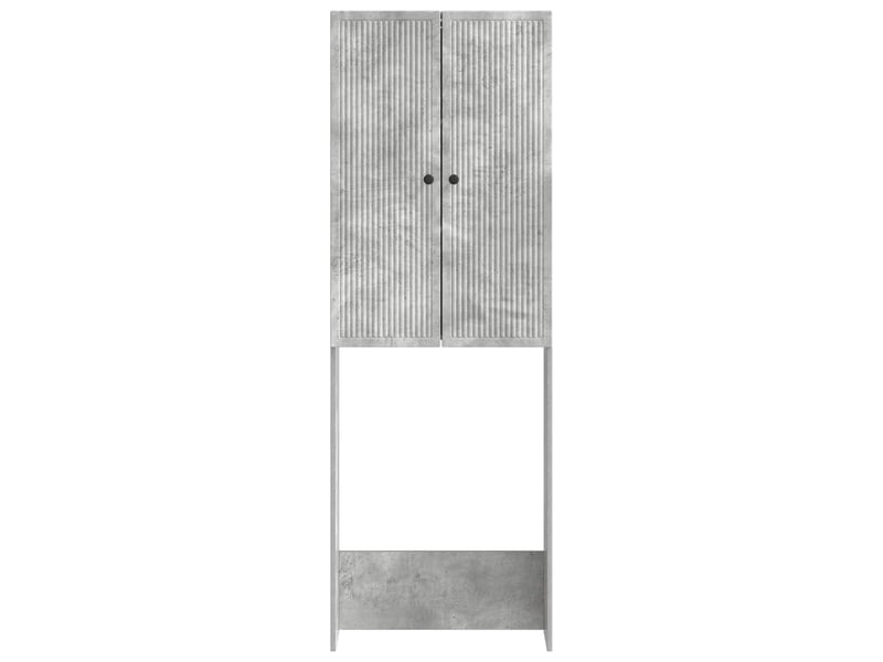  Armoire de toilette, meuble de toilette ede gris béton 66x25.5x190 cm  - Conforama E