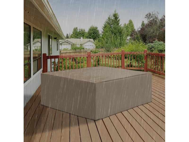  Housse de protection mobilier de jardin 275x205x90 cm imperméable beige  - Conforama B