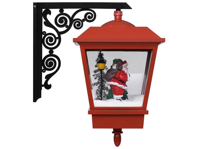  Lampe murale de noël lumières led et père noël rouge 40x27x45cm  - Conforama C