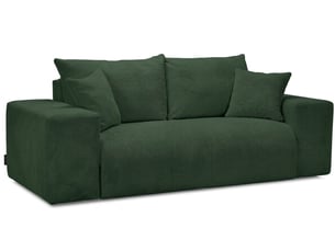 Canapé droit convertible BOBOCHIC VOLTAIRE 3 places Velours vert
