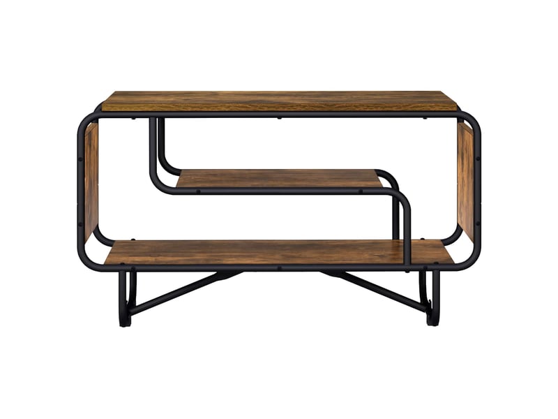  Meuble tv moderne, banc tv 80x36x45 cm chêne fumé bois d'ingénierie  - Conforama C