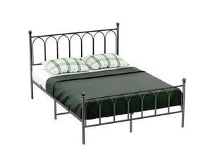 Lit simple 140x200 cm <strong>HAUSS SPOLE</strong> <strong></strong> coloris noir