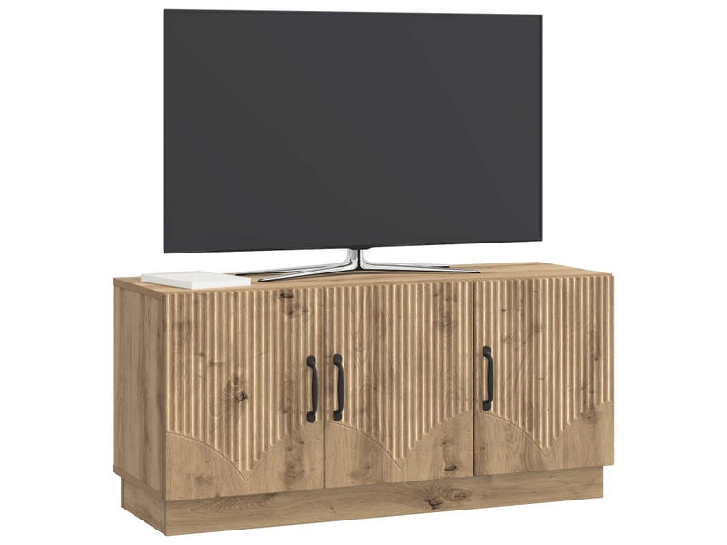  Meuble tv - banc tv - meuble de rangement 99 x 34,5 x 47 cm chêne artisanal bois d'ingénierie  - Conforama C