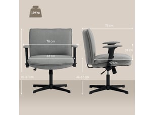 Chaise de bureau <strong>MEULVA</strong> <strong></strong> avec assise réglable en hauteur