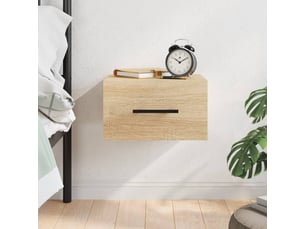 Table de chevet chanmbre, table d'appoint murale chêne sonoma 35x35x20 cm shl4538