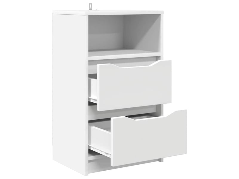  Tables de chevet - cabinet de chevet - table de nuit 2 pièces blanc 40 x 30 x 467 cm  - Conforama D