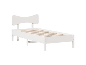 Lit simple 100x200 cm    coloris blanc