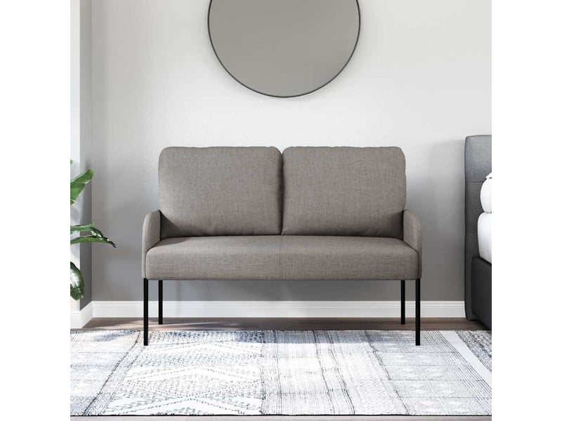 Canapé droit, sofa, canapés taupe 115 x 56 x 80 cm contreplaqué cf22419 - Conforama C