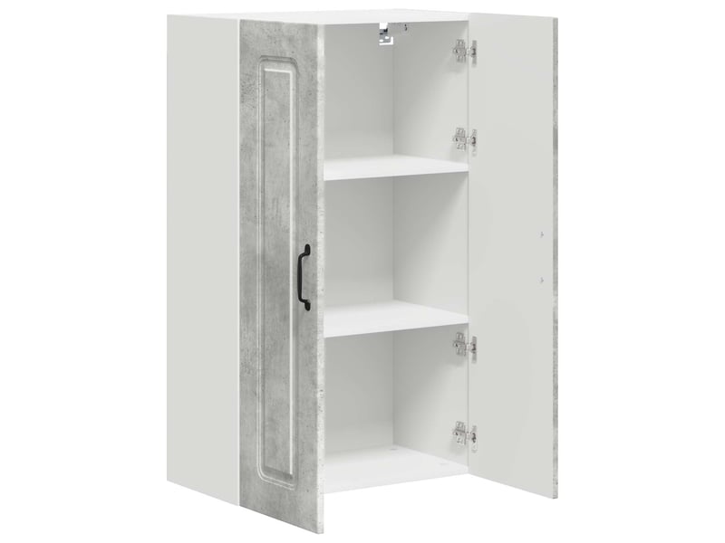  Meuble mural de cuisine | armoire de cuisine gris béton 60x31x100cm shl6304  - Conforama E