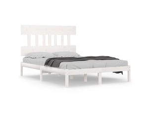 Lit 2 places 140x190 cm    coloris blanc
