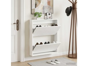 Meuble à chaussures 3 paire(s)  <strong></strong>  <strong></strong> coloris blanc