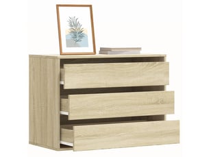 Commode 1 tiroir(s)    <strong></strong> <strong></strong> coloris beige largeur 80 cm