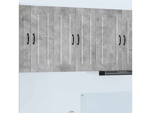 Meuble mural de cuisine | armoire de cuisine gris béton 30x31x80cm
