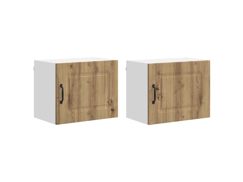  Meuble mural de cuisine | armoire de cuisine 2 pcs chêne artisanal shl652  - Conforama A