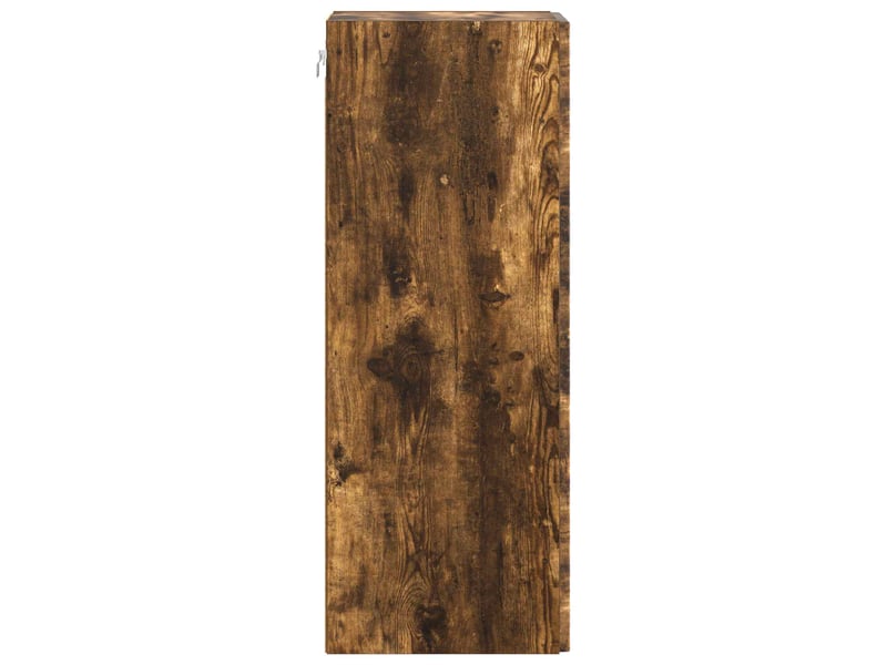  Armoire murale salon 33x34,5x90cm bois d'ingénierie chêne fumé shl5887  - Conforama E