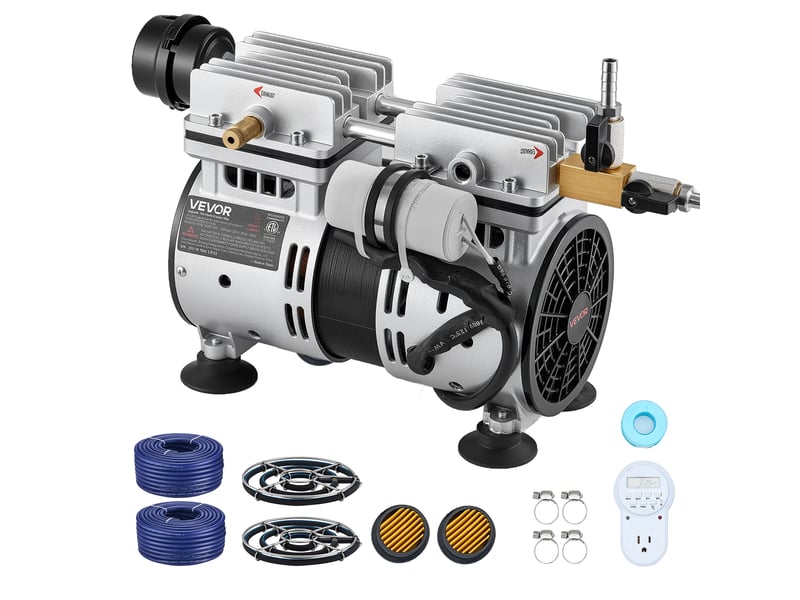 Vevor aérateur bassin système aération lac étang 1,2 hectare 590 w 2 diffuseurs - Conforama A