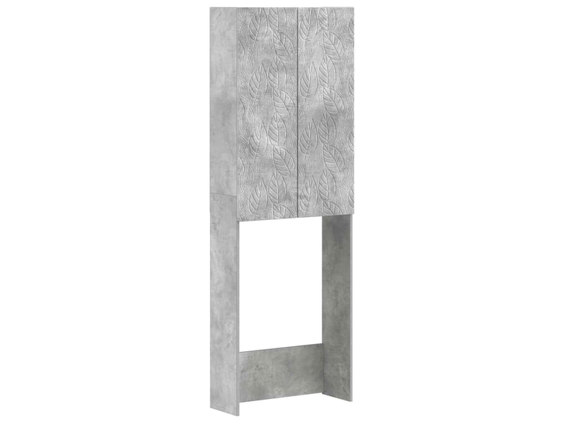  Armoire de toilette, meuble de toilette delft gris béton 66x25.5x190 cm  - Conforama A