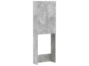 Armoire de toilette, meuble de toilette delft gris béton 66x25.5x190 cm