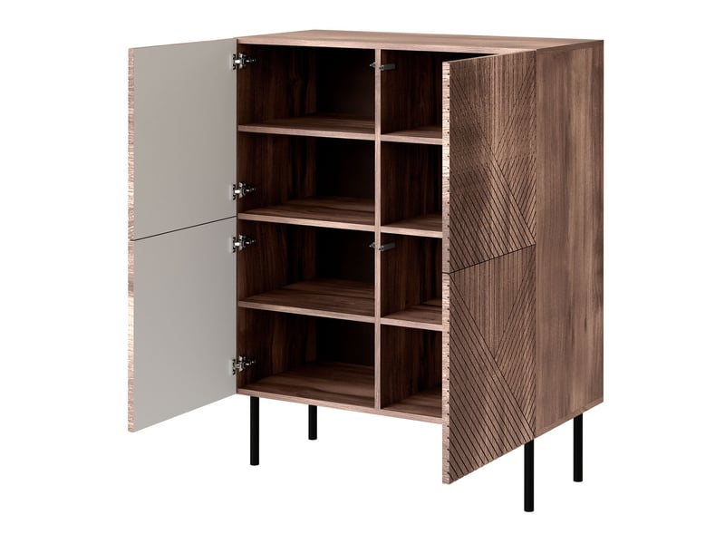  Buffet doctrina iv, le nombre de portes: 4, stratifié, 118x89x42cm  - Conforama E