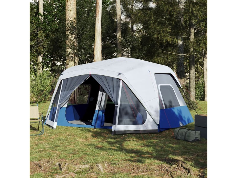 Tente de camping, tente familiale avec led 10 personnes libération rapide shl39569 - Conforama B
