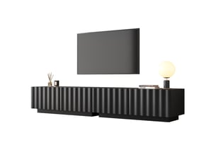Meuble tv coloris noir 200 cm
