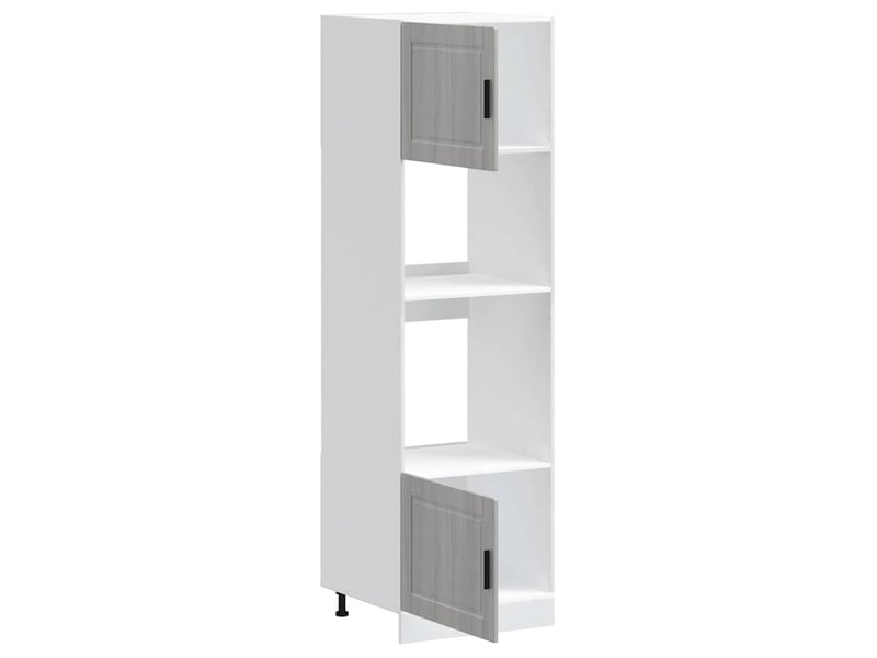  Meuble de rangement, armoires de four porto sonoma gris bois d'ingénierie  - Conforama E
