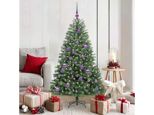 Sapin de noël artificiel, arbre de noël à branches articulées vert 150 cm shl6341
