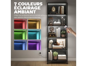 Etagère 60 cm coloris noir